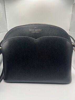 Kate Spade Payton Crossbody Purse –Black Leather